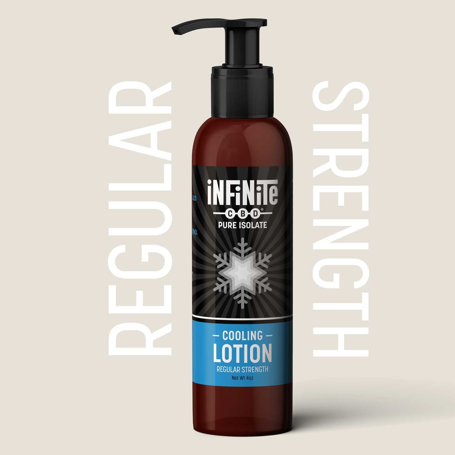 Topical Lotion<br>Formulation: Cooling<br>CBD: Pure Isolate (Zero THC)<br>Strength: Regular (500mg/bottle)
