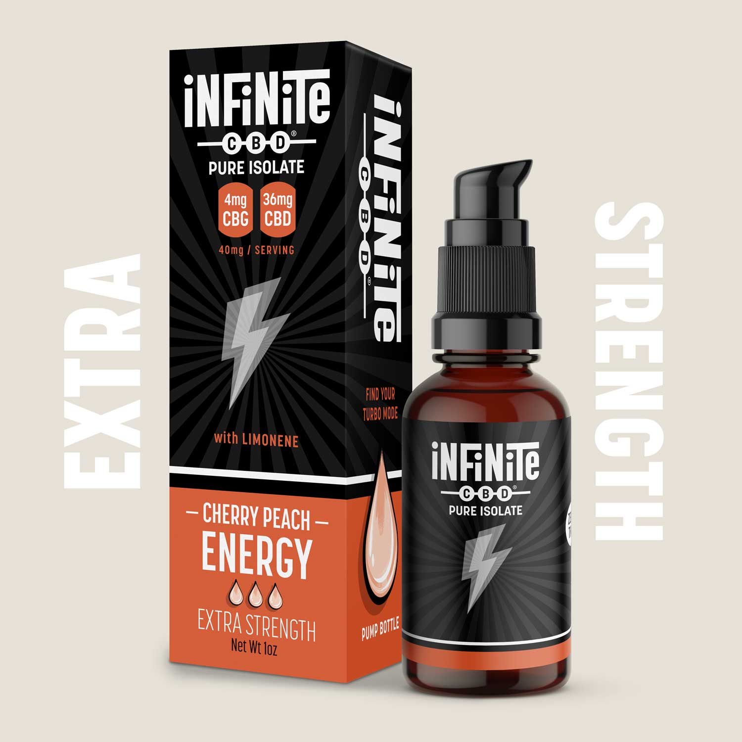 Tinctures<br>Formulation: Energy<br>CBD: Pure Isolate (Zero THC)<br>Strength: Extra (40mg/serving)